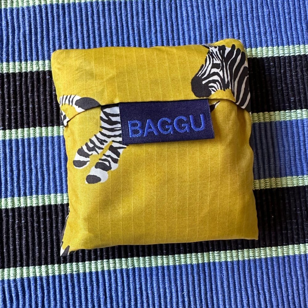 Baggu Baby reusable bag - ochre zebra print